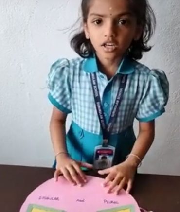 Gurukulam School -Singular and Plural - Yoshitha of grade 1 - Gurukulam International school